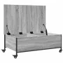 Coffee table with wheels gray engineered wood 91x55x34 cm by , Coffee table - Ref: Foro24-842299, Price: 71,90 €, Discount: %