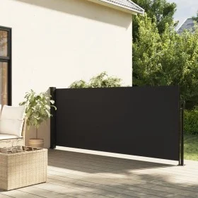 Black retractable side awning 140x300 cm by , Umbrellas - Ref: Foro24-4004294, Price: 75,17 €, Discount: %