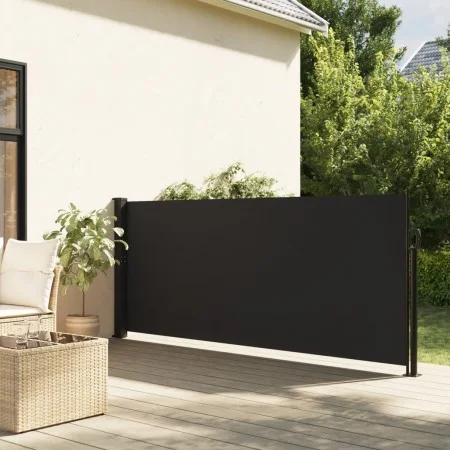 Schwarze einziehbare Seitenmarkise 140x300 cm von , Sonnenschirme - Ref: Foro24-4004294, Preis: 75,23 €, Rabatt: %