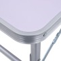 Klappbarer Campingtisch aus weißem Aluminium, 60 x 45 cm von vidaXL, Campingmöbel - Ref: Foro24-48178, Preis: 33,67 €, Rabatt: %