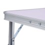 Klappbarer Campingtisch aus weißem Aluminium, 60 x 45 cm von vidaXL, Campingmöbel - Ref: Foro24-48178, Preis: 33,67 €, Rabatt: %