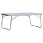 Klappbarer Campingtisch aus weißem Aluminium, 60 x 40 cm von vidaXL, Campingmöbel - Ref: Foro24-48185, Preis: 23,18 €, Rabatt: %