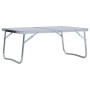 Klappbarer Campingtisch aus weißem Aluminium, 60 x 40 cm von vidaXL, Campingmöbel - Ref: Foro24-48185, Preis: 23,58 €, Rabatt: %
