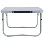 Klappbarer Campingtisch aus weißem Aluminium, 60 x 40 cm von vidaXL, Campingmöbel - Ref: Foro24-48185, Preis: 23,18 €, Rabatt: %