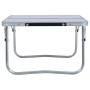 Klappbarer Campingtisch aus weißem Aluminium, 60 x 40 cm von vidaXL, Campingmöbel - Ref: Foro24-48185, Preis: 23,58 €, Rabatt: %