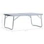 Klappbarer Campingtisch aus weißem Aluminium, 60 x 40 cm von vidaXL, Campingmöbel - Ref: Foro24-48185, Preis: 23,58 €, Rabatt: %
