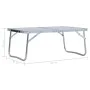Mesa de camping plegable aluminio blanca 60x40 cm de vidaXL, Mobiliario de camping - Ref: Foro24-48185, Precio: 23,58 €, Desc...