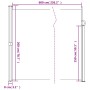 Rote einziehbare Seitenmarkise 200x600 cm von , Sonnenschirme - Ref: Foro24-4004552, Preis: 119,49 €, Rabatt: %