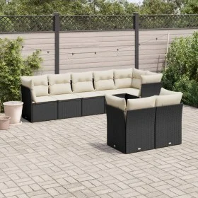 8-piece garden sofa set and black synthetic rattan cushions by , Garden sets - Ref: Foro24-3249745, Price: 506,97 €, Discount: %