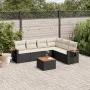 7-piece garden dining set and black synthetic rattan cushions by , Garden sets - Ref: Foro24-3259249, Price: 420,90 €, Discou...