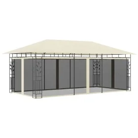 Gazebo with cream mosquito net 6x3x2.73 m by vidaXL, Tents and gazebos - Ref: Foro24-47971, Price: 379,98 €, Discount: %
