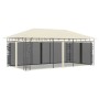 Gazebo with cream mosquito net 6x3x2.73 m by vidaXL, Tents and gazebos - Ref: Foro24-47971, Price: 384,96 €, Discount: %
