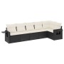 6-piece garden sofa set and black synthetic rattan cushions by , Garden sets - Ref: Foro24-3252523, Price: 383,78 €, Discount: %