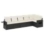 Set de sofás de jardín 6 piezas y cojines ratán sintético negro de , Conjuntos de jardín - Ref: Foro24-3252523, Precio: 378,1...