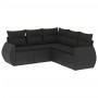 5-piece garden furniture set and black synthetic rattan cushions by , Garden sets - Ref: Foro24-3253682, Price: 362,78 €, Dis...