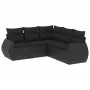 5-teiliges Gartenmöbel-Set und schwarze synthetische Rattankissen von , Gartensets - Ref: Foro24-3253682, Preis: 346,27 €, Ra...