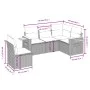 Garden sofa set with cushions 5 pieces beige synthetic rattan by , Garden sets - Ref: Foro24-3226814, Price: 418,06 €, Discou...