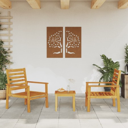 Gartensessel 2 Einheiten aus massivem Akazienholz 66,5x65x81 cm von , Gartenstühle - Ref: Foro24-366374, Preis: 133,74 €, Rab...