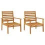 Sillón de jardín 2 unidades madera maciza acacia 66,5x65x81 cm de , Sillas de jardín - Ref: Foro24-366374, Precio: 131,16 €, ...