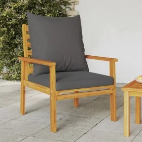 Garden armchair with cushions 2 pcs solid acacia wood by , Garden chairs - Ref: Foro24-366376, Price: 172,82 €, Discount: %