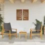 Sillón de jardín con cojines 2 uds madera maciza acacia de , Sillas de jardín - Ref: Foro24-366376, Precio: 172,82 €, Descuen...
