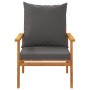 Sillón de jardín con cojines 2 uds madera maciza acacia de , Sillas de jardín - Ref: Foro24-366376, Precio: 188,34 €