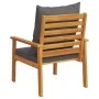 Sillón de jardín con cojines 2 uds madera maciza acacia de , Sillas de jardín - Ref: Foro24-366376, Precio: 172,82 €, Descuen...