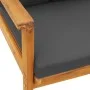 Sillón de jardín con cojines 2 uds madera maciza acacia de , Sillas de jardín - Ref: Foro24-366376, Precio: 172,82 €, Descuen...