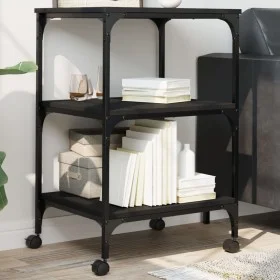 Druckerständer 3 Ebenen aus schwarzem Holz 50x41x75 cm von , Drucker unterstützt - Ref: Foro24-842286, Preis: 58,69 €, Rabatt: %
