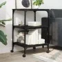 Druckerständer 3 Ebenen aus schwarzem Holz 50x41x75 cm von , Drucker unterstützt - Ref: Foro24-842286, Preis: 58,67 €, Rabatt: %