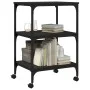 Printer stand 3 levels black wood 50x41x75 cm by , Printer supports - Ref: Foro24-842286, Price: 58,67 €, Discount: %