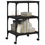 Soporte de impresora 3 niveles madera negro 50x41x75 cm de , Soportes para impresoras - Ref: Foro24-842286, Precio: 59,59 €, ...