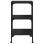 Druckerständer 3 Ebenen aus schwarzem Holz 50x41x75 cm von , Drucker unterstützt - Ref: Foro24-842286, Preis: 58,67 €, Rabatt: %