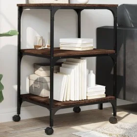 Druckerständer 3 Ebenen Eiche braun 50x41x75 cm von , Drucker unterstützt - Ref: Foro24-842290, Preis: 48,39 €, Rabatt: %