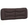 Dark brown fabric bed frame with headboard 120x200cm by , Beds and slatted bases - Ref: Foro24-3207761, Price: 190,91 €, Disc...