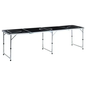 Black folding beer pong table 240 cm by vidaXL, beer pong tables - Ref: Foro24-48188, Price: 110,11 €, Discount: %
