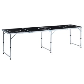 Mesa de beer pong plegable negro 240 cm de vidaXL, Mesas de beer pong - Ref: Foro24-48188, Precio: 112,01 €, Descuento: %