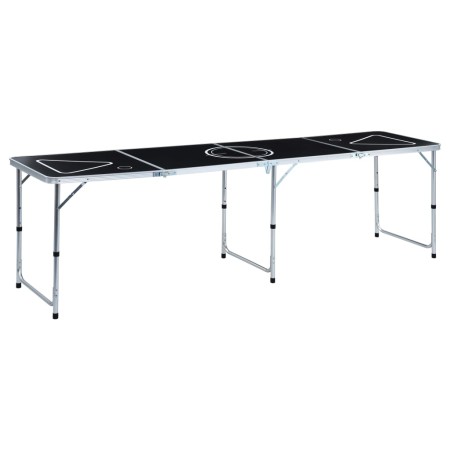 Mesa de beer pong plegable negro 240 cm de vidaXL, Mesas de beer pong - Ref: Foro24-48188, Precio: 112,01 €, Descuento: %