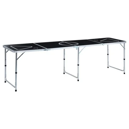 Mesa de beer pong plegable negro 240 cm de vidaXL, Mesas de beer pong - Ref: Foro24-48188, Precio: 109,94 €, Descuento: %