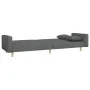 2-Sitzer-Schlafsofa mit Hocker aus dunkelgrauem Stoff von , Sofas - Ref: Foro24-3216241, Preis: 327,74 €, Rabatt: %
