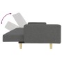 2-seater sofa bed with stool in dark gray fabric by , Sofas - Ref: Foro24-3216241, Price: 333,16 €, Discount: %