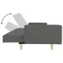 2-Sitzer-Schlafsofa mit Hocker aus dunkelgrauem Stoff von , Sofas - Ref: Foro24-3216241, Preis: 327,74 €, Rabatt: %