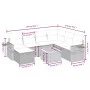 8-teiliges Gartensofa-Set und schwarze synthetische Rattankissen von , Gartensets - Ref: Foro24-3264961, Preis: 515,67 €, Rab...
