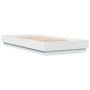 Weißer Bettrahmen aus Holzwerkstoff, 90 x 200 cm von , Betten und Lattenroste - Ref: Foro24-839602, Preis: 89,72 €, Rabatt: %