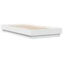 White engineered wood bed frame 90x200 cm by , Beds and slatted bases - Ref: Foro24-839602, Price: 88,63 €, Discount: %