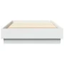 White engineered wood bed frame 90x200 cm by , Beds and slatted bases - Ref: Foro24-839602, Price: 88,63 €, Discount: %