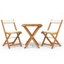 3-piece terrace folding table and chairs and acacia wood cushions by vidaXL, Garden sets - Ref: Foro24-319704, Price: 182,31 ...