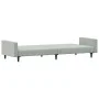 2-Sitzer-Schlafsofa mit hellgrauem Samthocker von , Sofas - Ref: Foro24-3216236, Preis: 306,18 €, Rabatt: %