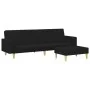 2-seater sofa bed with black fabric stool by , Sofas - Ref: Foro24-3216229, Price: 327,16 €, Discount: %
