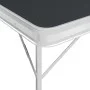 Folding camping table with 2 gray aluminum benches by vidaXL, camping furniture - Ref: Foro24-48183, Price: 106,75 €, Discoun...
